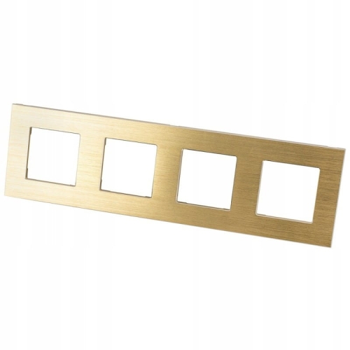 Ramka Aluminiowa Poczwórna Złota do Modułów