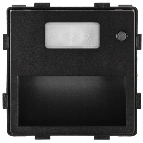 Moduł Lampka Ścienna Schodowa z Czujnikiem Ruchu Czarna do Ramek