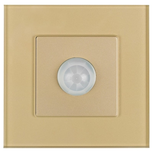 Czujnik Ruchu PIR Zmierzchowy Szklany Złoty