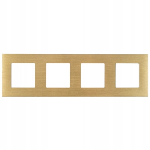 Ramka Aluminiowa Poczwórna Złota do Modułów
