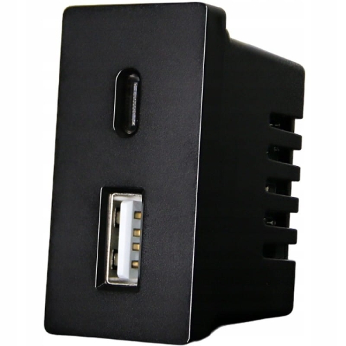 Moduł Ładowarka Gniazdo 2x USB A+C 20 WAT do Ramek