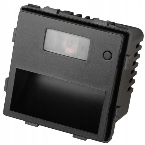 Moduł Lampka Ścienna Schodowa z Czujnikiem Ruchu Czarna do Ramek