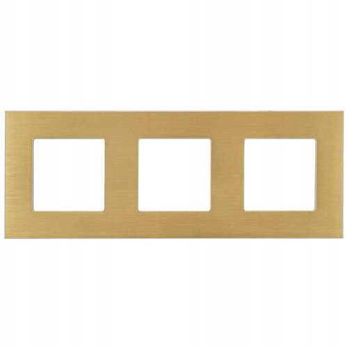 Ramka Aluminiowa Potrójna Złota do Modułów