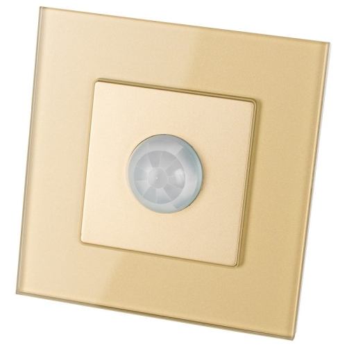 Czujnik Ruchu PIR Zmierzchowy Szklany Złoty