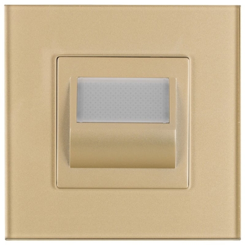 Lampka LED Podłogowa Schodowa Ścienna Szklana Złota