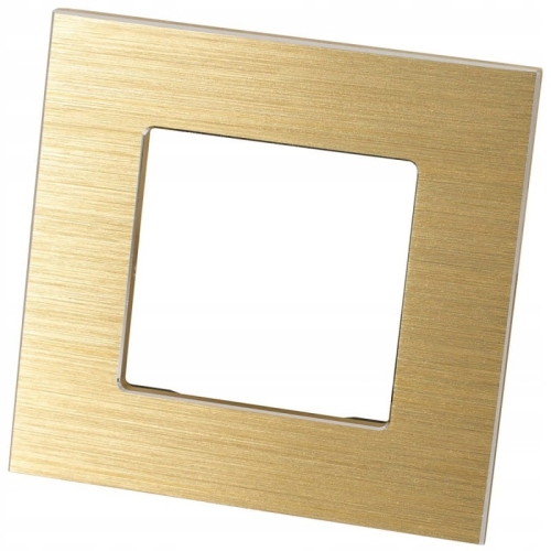 Ramka Aluminiowa Pojedyncza Złota do Modułów