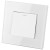 Włącznik Schodowy Pojedynczy Szklany Biały
