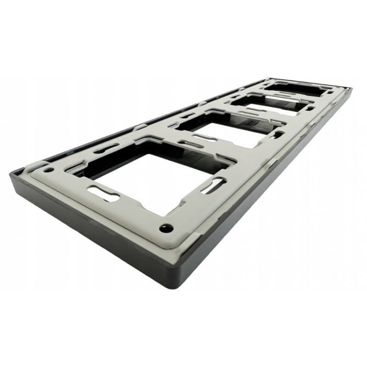 Ramka Poczwórna Czarna Plastikowa do Modułów MIUUN