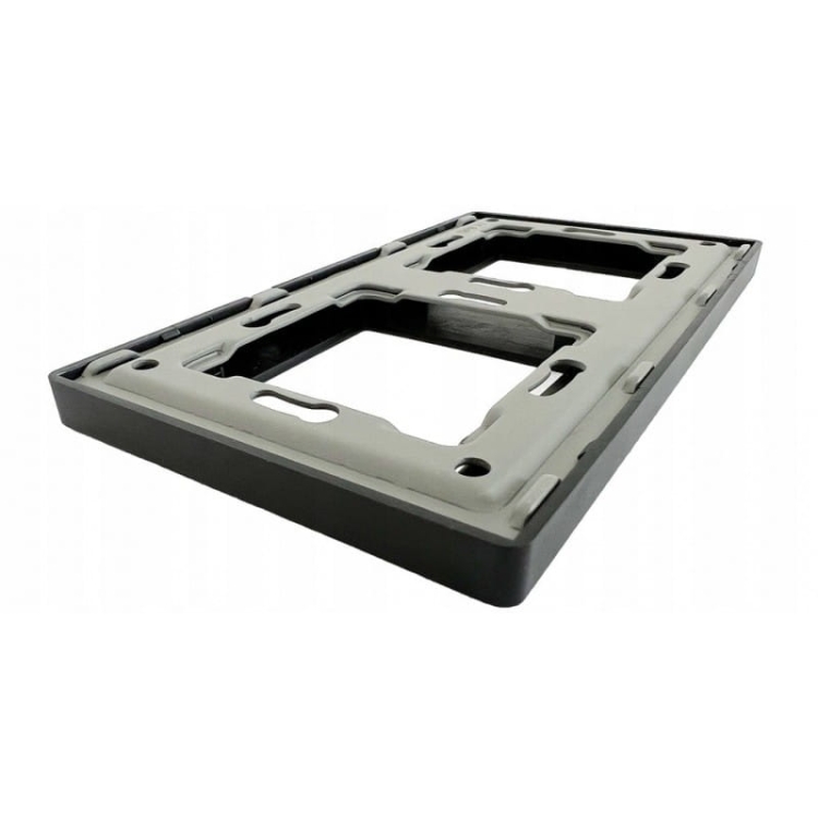 Ramka Podwójna Plastikowa Czarna do Modułów MIUUN