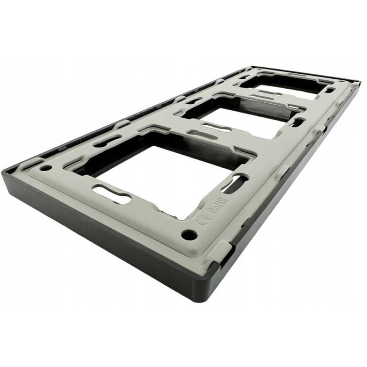 Ramka Potrójna Plastikowa Czarna do Modułów MIUUN