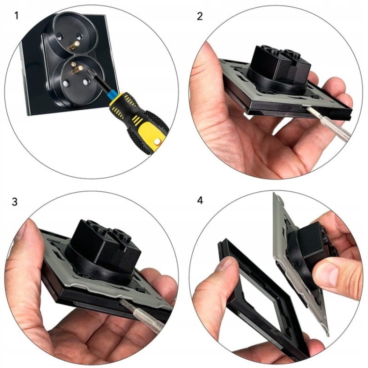 Gniazdo z Bolcem Podwójne Szklane Złote