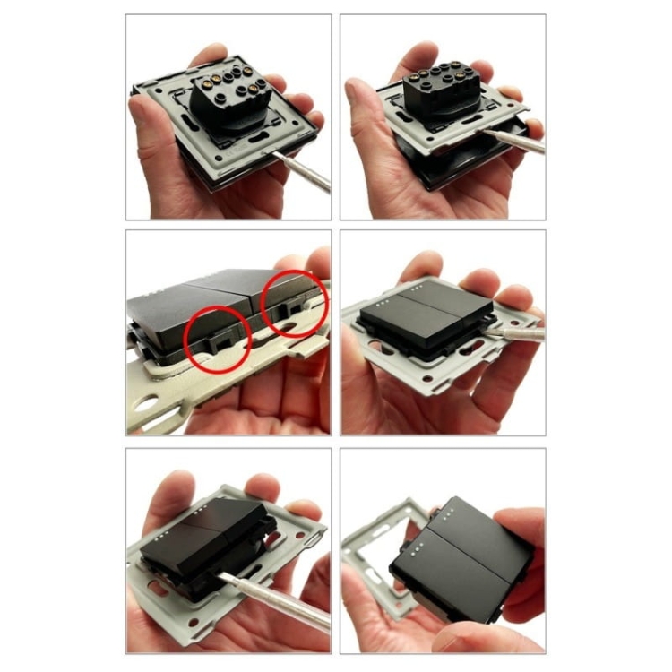 Gniazdo Czarne z Bolcem + Gniazdo USB A + C Zestaw z Ramką PCV