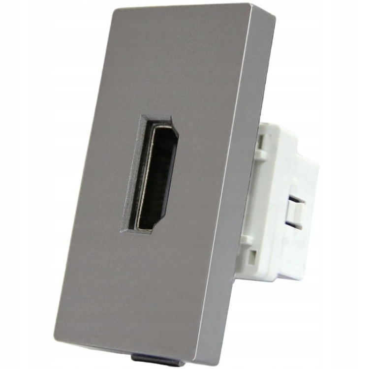 Moduł Gniazdo HDMI Szare Moduł do Ramek