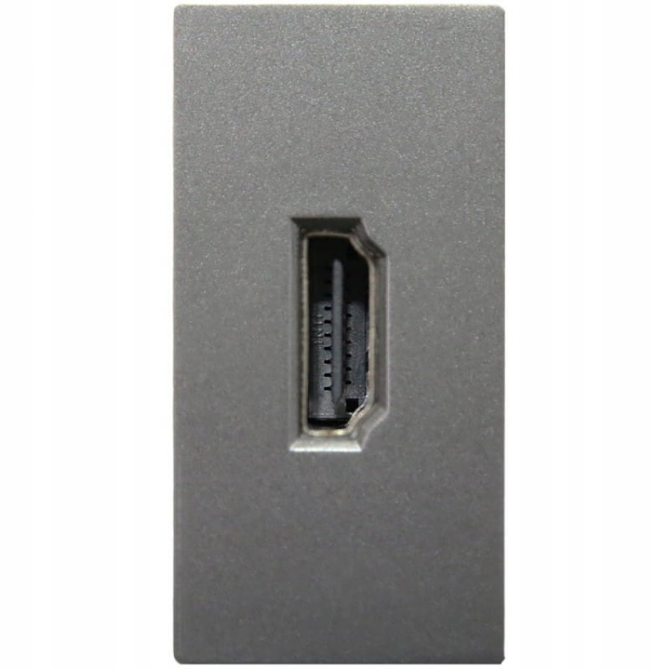 Moduł Gniazdo HDMI Szare Moduł do Ramek