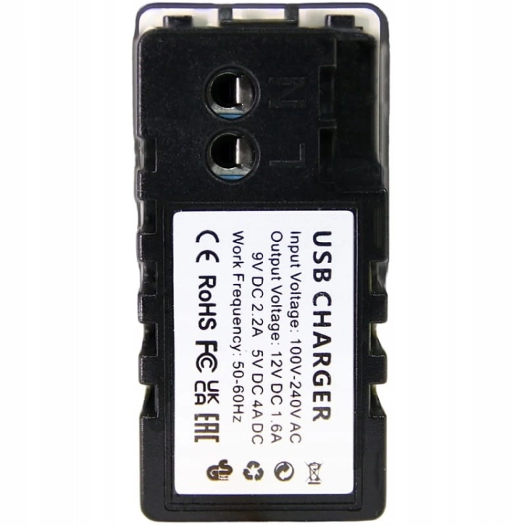Moduł Szybka Ładowarka 2x USB A+C 20 WAT do Ramek