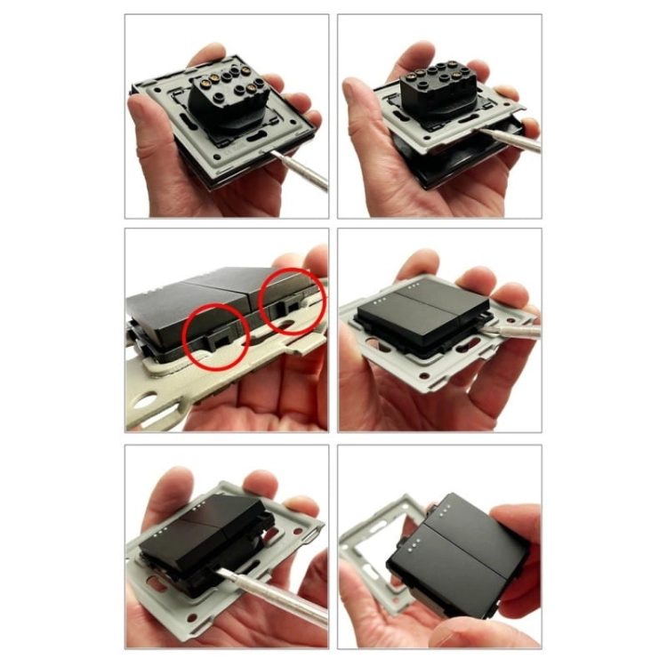 Gniazdo Czarne z Bolcem + Gniazdo USB A + C Zestaw z Ramką PCV
