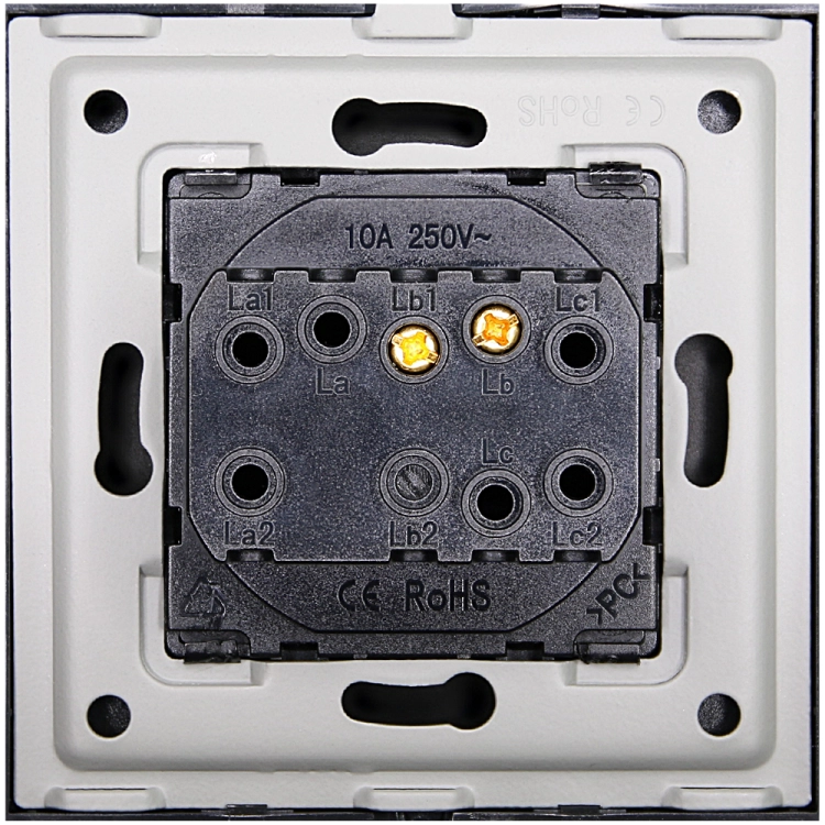 Włącznik Monostabilny Pojedynczy GŁADKI Plastikowy LINEA Czarny MIUUN
