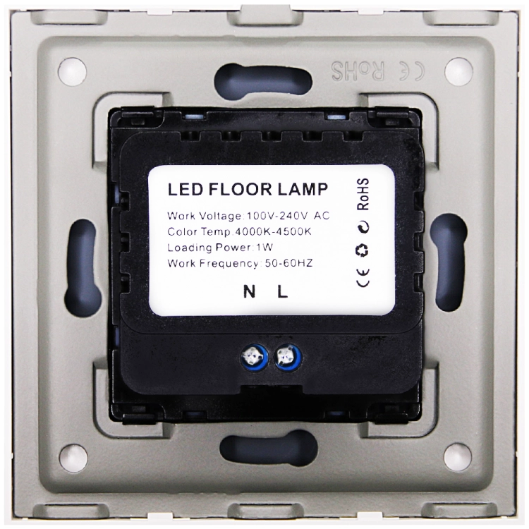 Lampka LED Podłogowa Schodowa Zestaw z Ramką Szklaną MATOWA Biała MIUUN