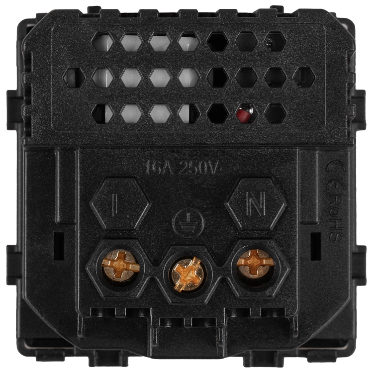 Gniazdo Szklane POŁYSK + Podwójna Ładowarka USB C+C 20W Białe MIUUN