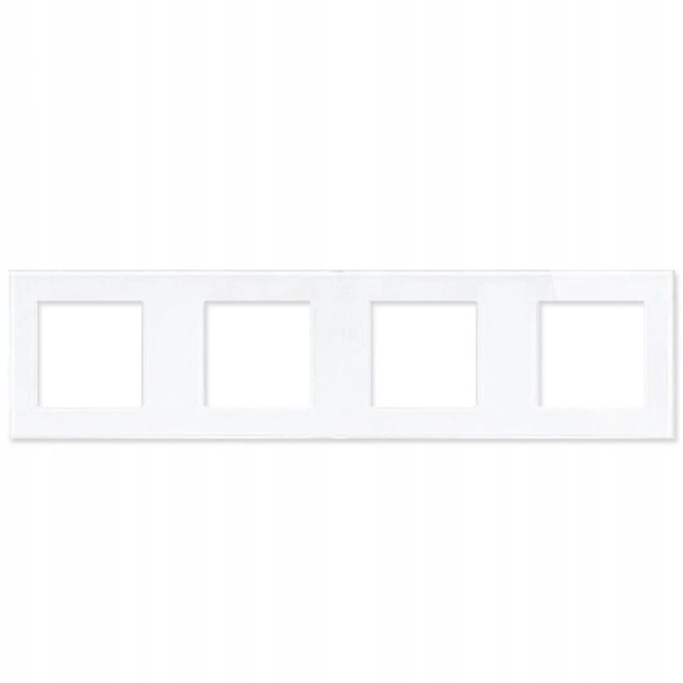 Ramka Szklana Poczwórna Biała do Modułów MIUUN